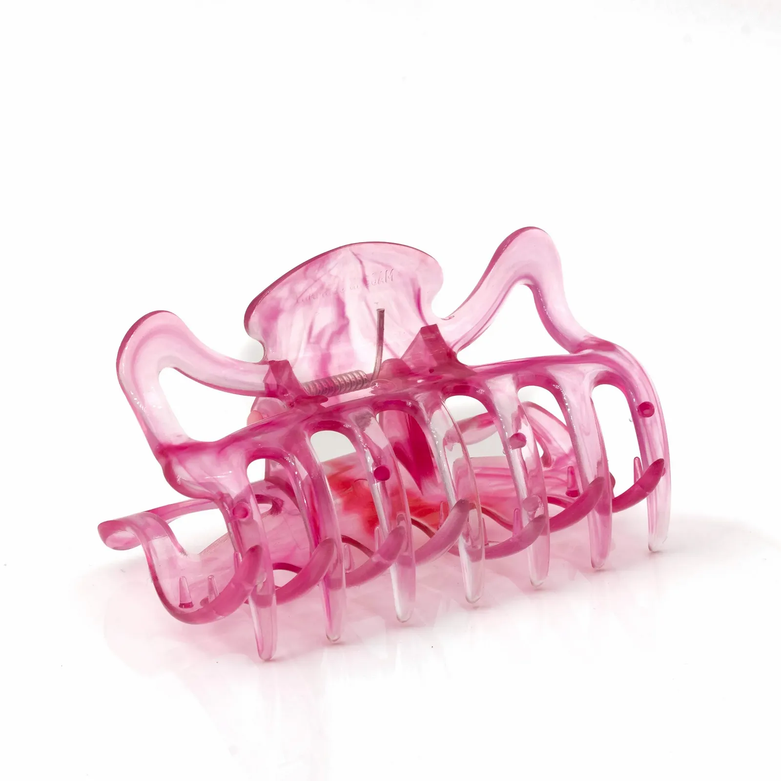 Заколка для волос большая WeLoveBeads около 9 см длиной розовая, фото №1