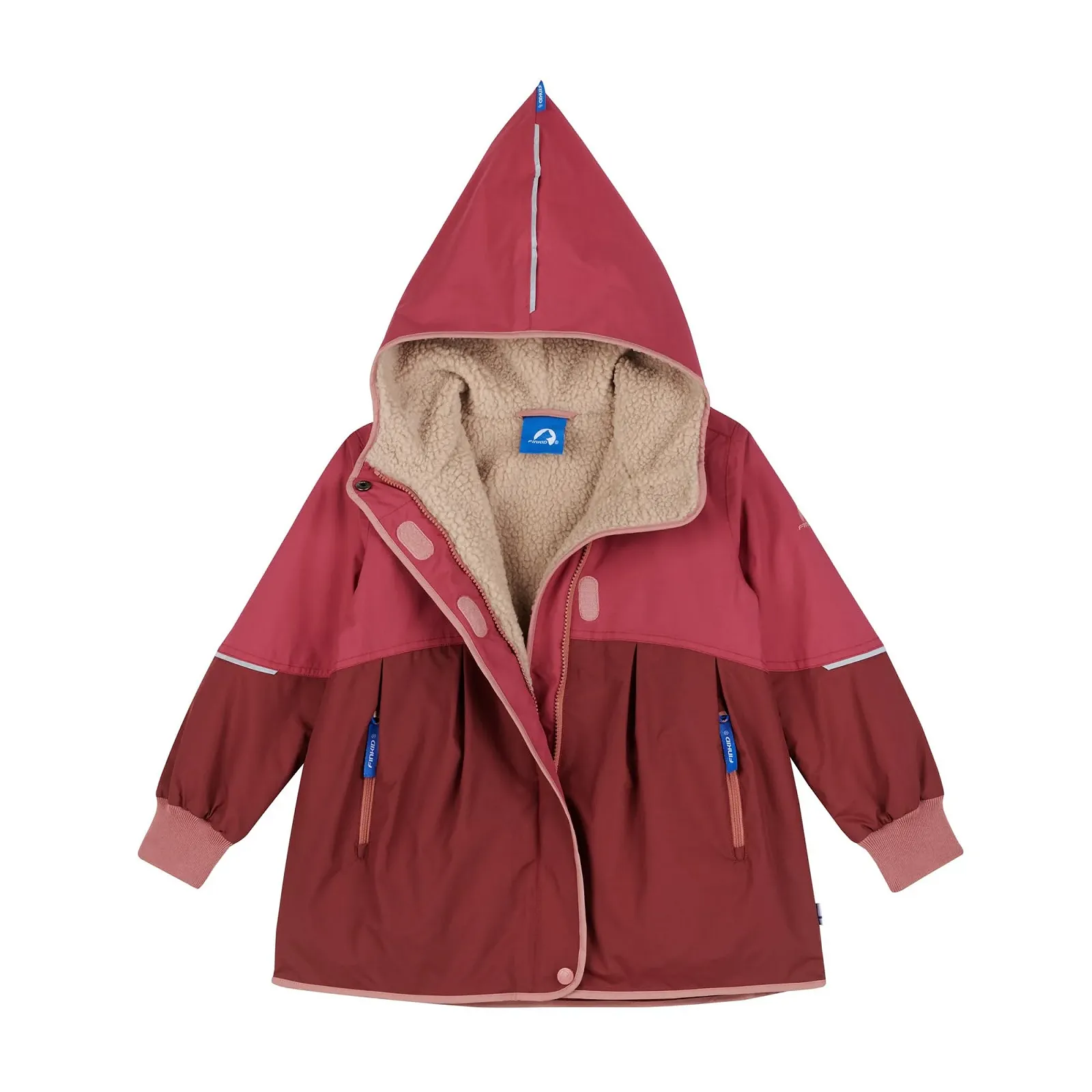 Зимняя куртка для девочек Finkid Aina Mukka с подкладкой из мишки, фото №3