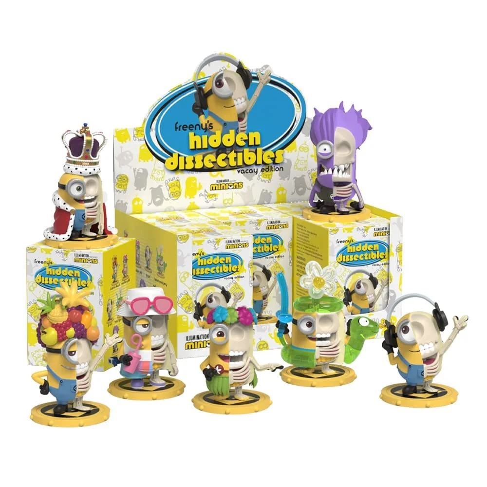 Набір фігурок Mighty Jaxx Freeny's Hidden Dissectibles Minions Holiday Edition 6 шт., фото №1