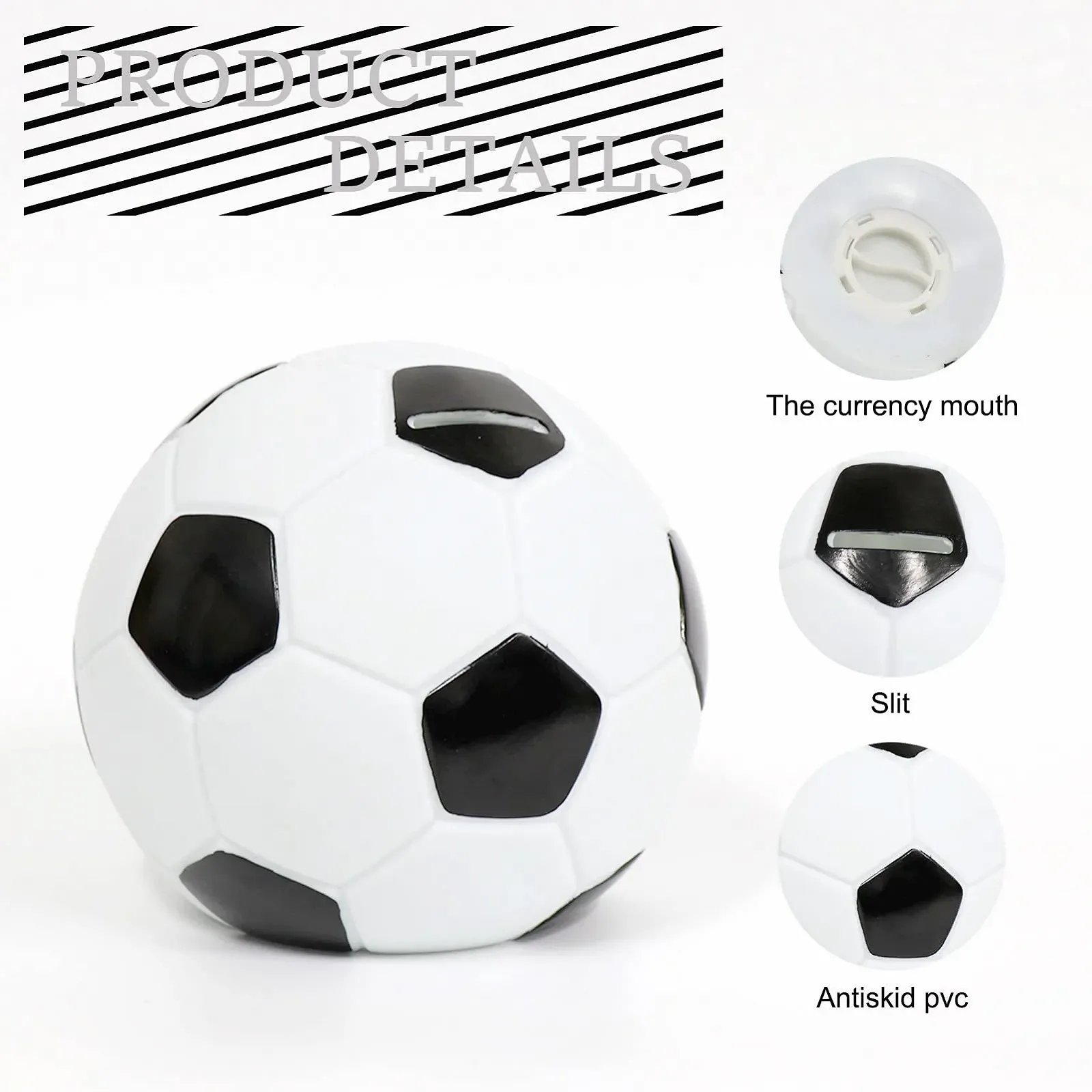 Скарбничка дитяча Футбольний м'яч емальована ударостійка Football, фото №4