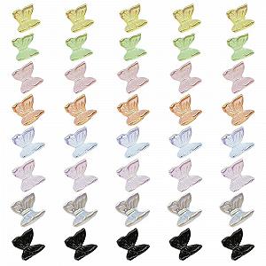 Украшения для ногтей Бабочки Aurora EBHO, 40 шт, 3D, разных цветов - Фото 1