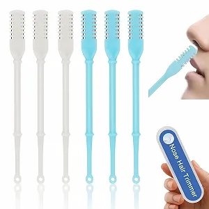 Набір Ножиць для волосся в носі Подвійний Портативний Ручний 360° Обертовий Чорний - Фото 1