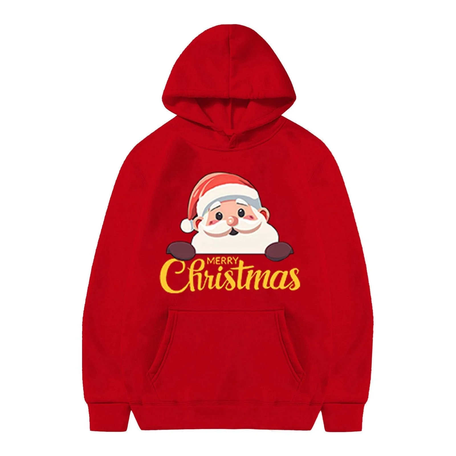 Різдвяна дитяча толстовка з капюшоном, літерами, кишенею, фото №1