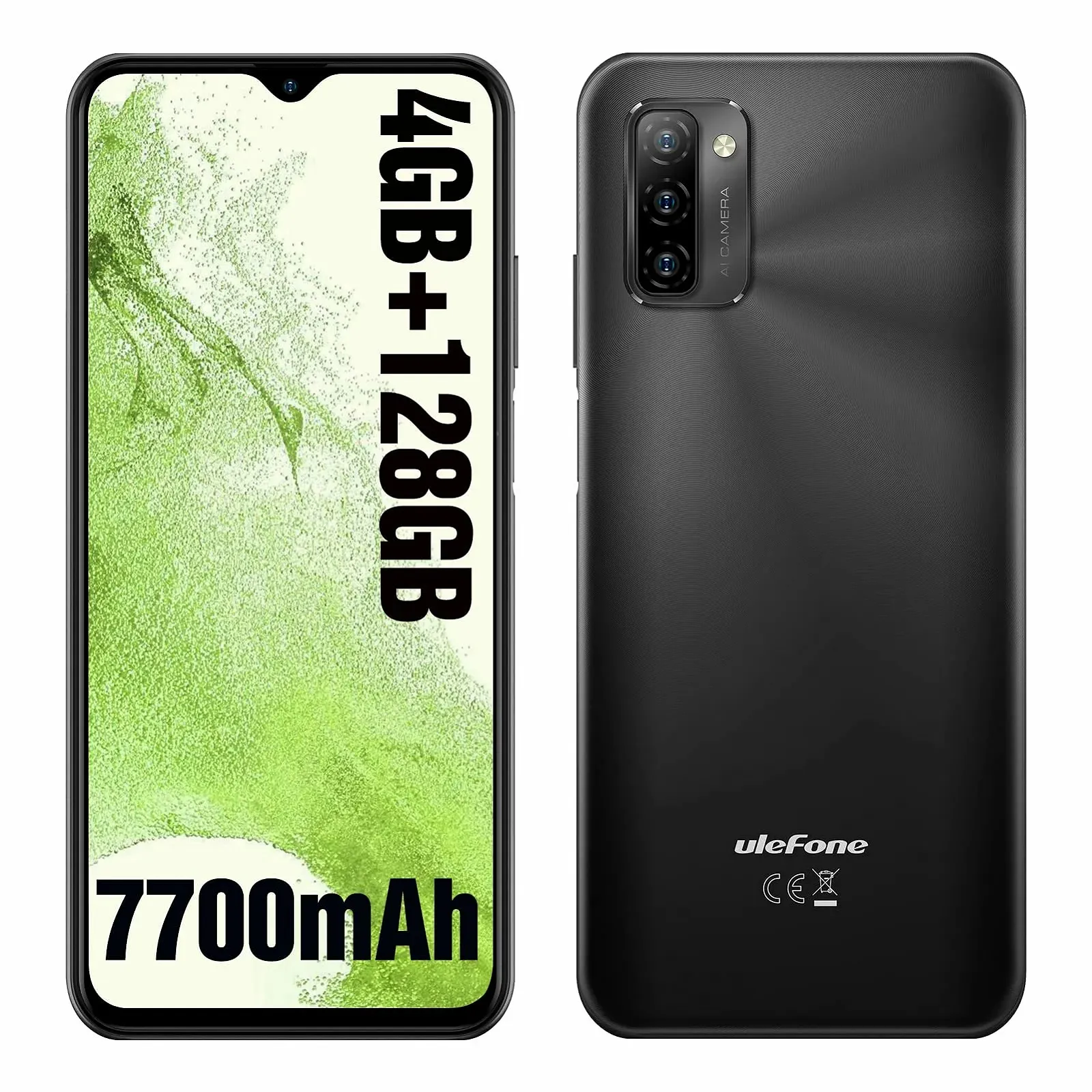 Смартфон Ulefone Note 12 128GB 6.82" HD+ Android 11 13MP 4G Dual SIM Black, фото №1