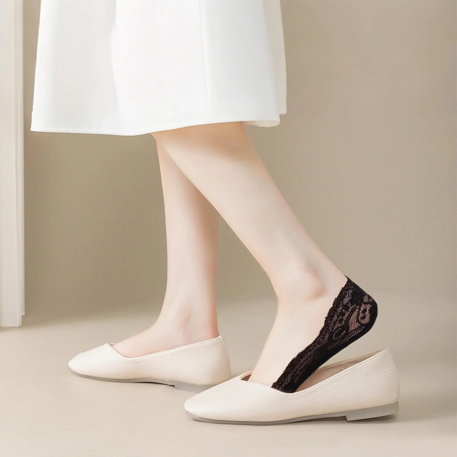 Жіночі шкарпетки-невидимки Мереживні 6 пар - Нековзні, фото №6 Жіночі шкарпетки-невидимки Мереживні 6 пар - Нековзні, фото №6