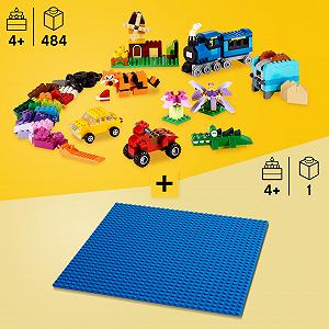 Набір Lego Classic зберігання Medium + Синя пластина Lego synthetic.ua - Фото 1