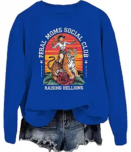 Женский свитшот Feral Moms Social Club - Фото 1