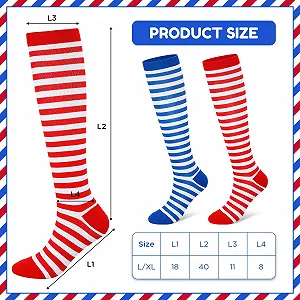 Шкарпетки Jadive 2 пари карнавальні вище коліна synthetic.ua - Фото 1