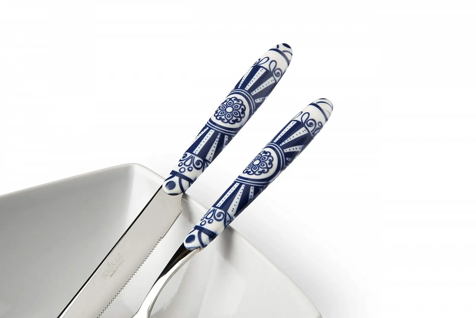 Набір столових приборів Excelsa Boheme Blue, 24 предмети, нержавіюча сталь, пластикова ручка, фото №3