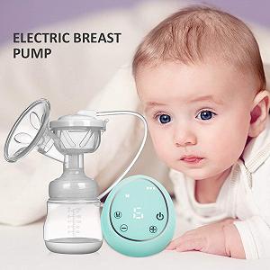 Молокоотсос электрический одинарный, включает силиконовую пустышку с массажем и всасыванием, зеленый synthetic.ua - Фото 1