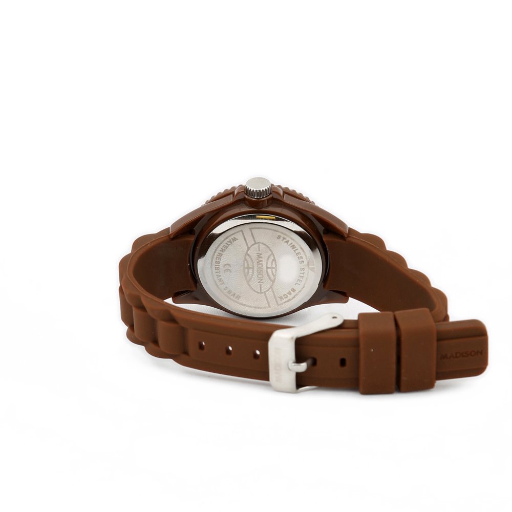 Женские часы Madison Candy Time L4167-19/1 Аналоговые Коричневый, фото №3 Женские часы Madison Candy Time L4167-19/1 Аналоговые Коричневый, фото №3