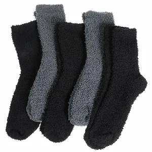 Носки Abeillo, 5 пар, тёплые носки из кораллового флиса, зимние носки, эластичные носки для сна, домашние носки для зимы, рождественские - Фото 1