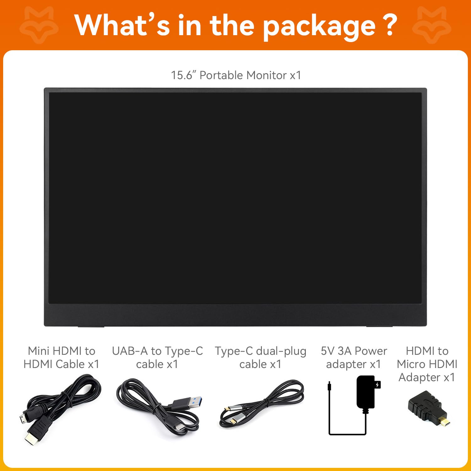 Монитор LUCKFOX 15.6 Дюймовый Портативный с Подставкой 1080P FHD, фото №2 Монитор LUCKFOX 15.6 Дюймовый Портативный с Подставкой 1080P FHD, фото №2