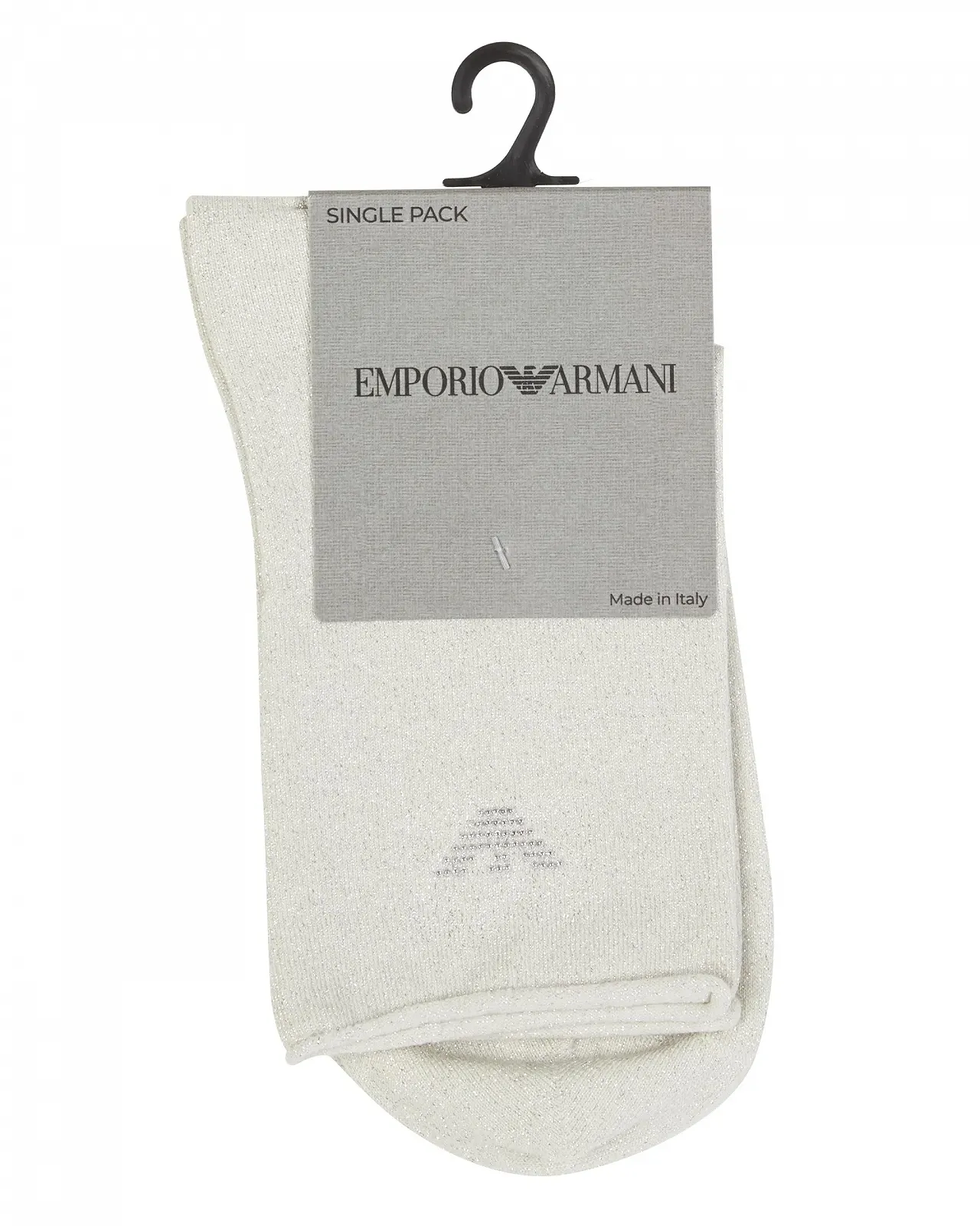 Носки Emporio Armani Lurex Short, белый, One Size, фото №5