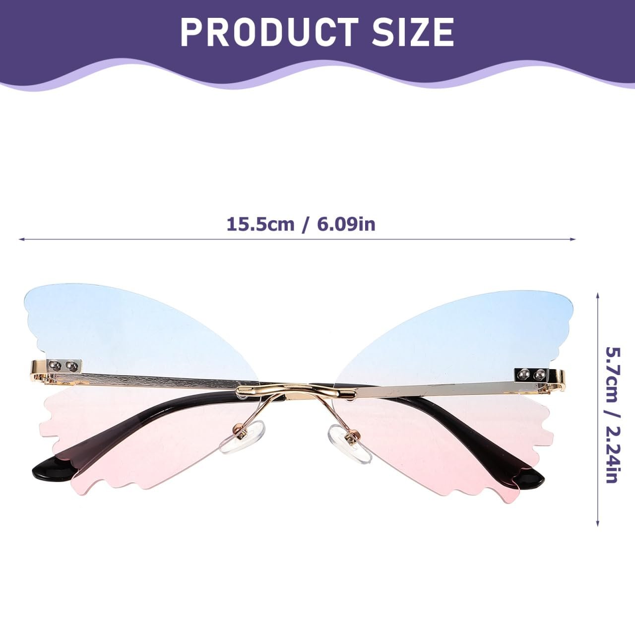 Сонцезахисні окуляри Метелик CALLARON для жінок, фото №4