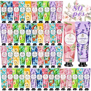 Набор кремов для рук Mini, 80 шт. Авокадо, алоэ вера, персик, клубника, черника, мед, роза, грейпфрут, лаванда, ромашка - Фото 1