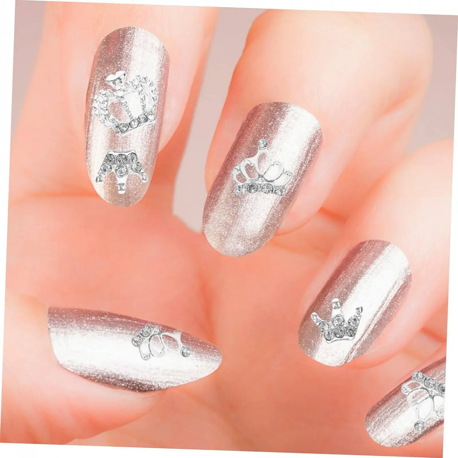 Набор для маникюра Корона PLAFOPE, 12 шт., украшения для ногтей, маникюрный набор, украшения для маникюра, блестки для ногтей, аксессуары для ногтей, сплав, фото №6