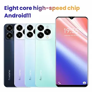 Смартфон 8-Core Processor 4G-LTE 5MP + 13MP Camera Android 11 4GRAM 64GROM Expandable 256GB 6.52 Inch Blue synthetic.ua - Фото 1