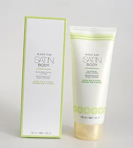 Лосьон для тела Mary Kay Satin Body Silkening Shea Lotion Белый чай и цитрус 192 мл - Фото 1