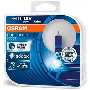 Комплект галогенних ламп OSRAM Cool Blue Boost 62211CBB-HCB H11 80W 12V PJ19-2 - Фото 1