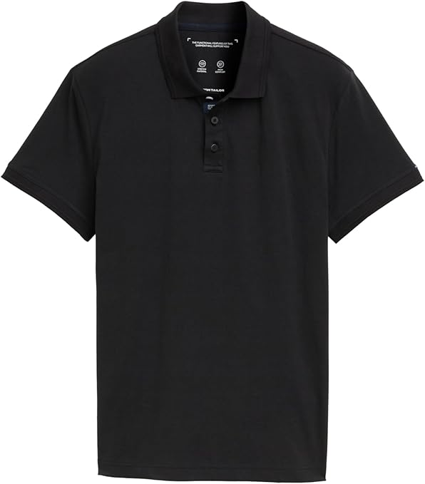 Поло Men's Polo 1045630-29999 Tom Tailor Чорний S, фото №5