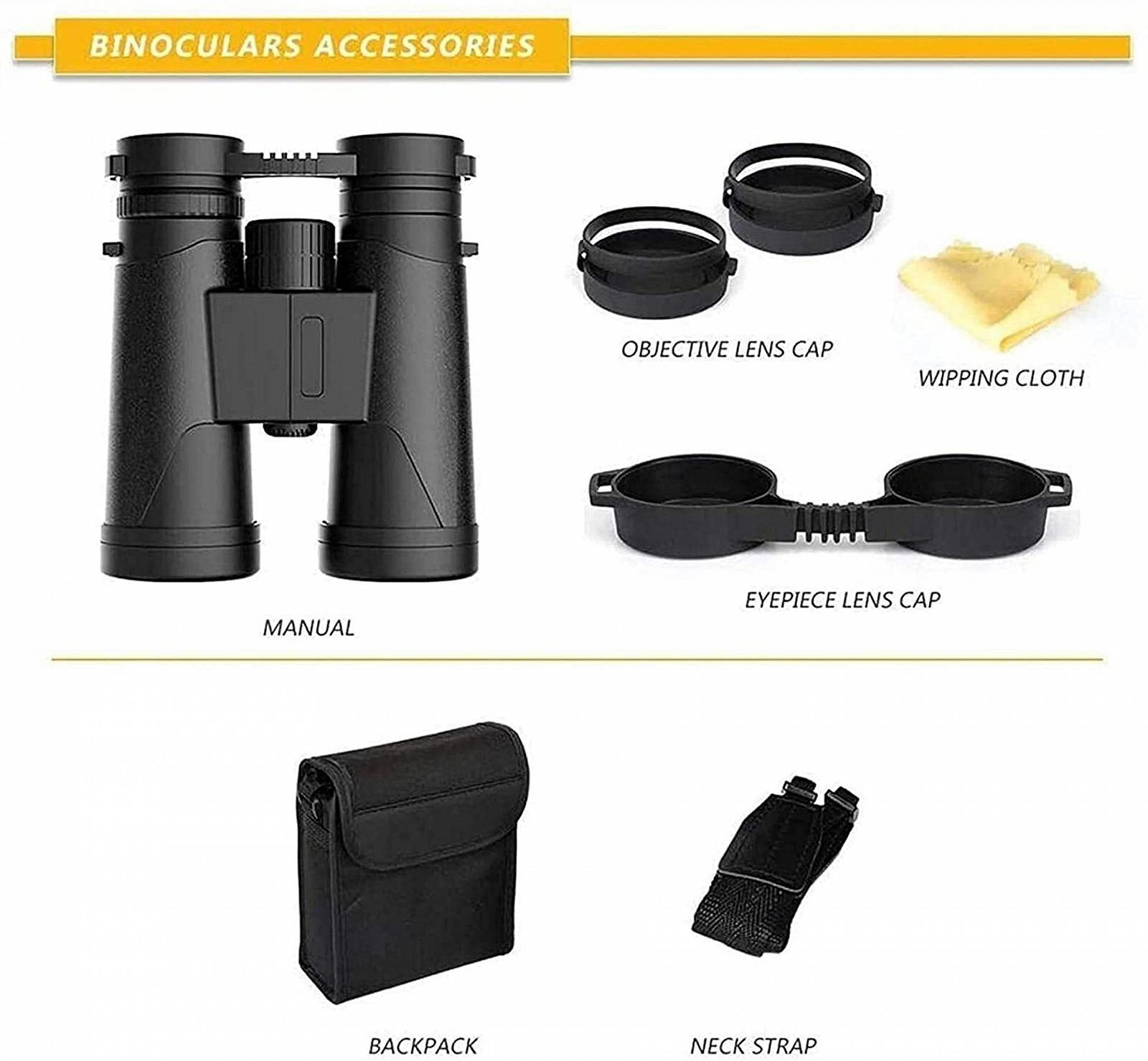 Біноклі Adult 10x42 High Performance 18мм Великий окуляр BAK4 Призма FMC Лінза Повнорозмірні HD Водонепроникний, фото №7