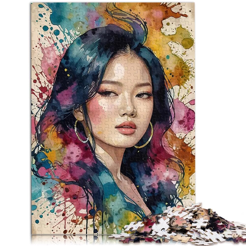 Пазл Акварельный портрет Дженни Ким 1000 элементов 38 x 26 см, фото №2 Пазл Акварельный портрет Дженни Ким 1000 элементов 38 x 26 см, фото №2