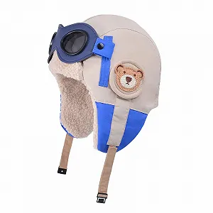 Шапка-ушанка AYPOW Детская зимняя термофлисовая - Фото 1