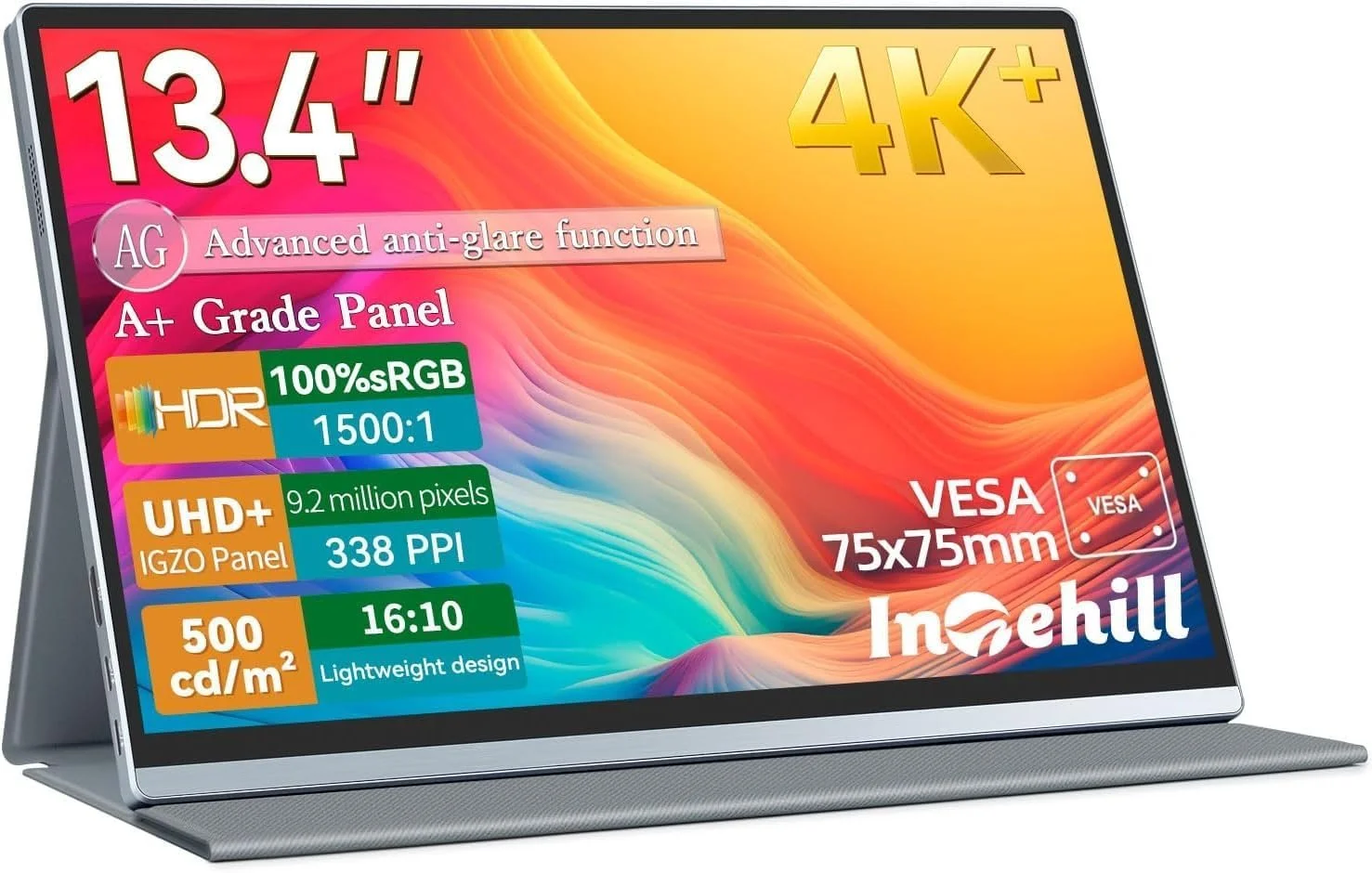 Монітор портативний 13.4" Intehill U13ZA 4K IPS 60 Гц, фото №1