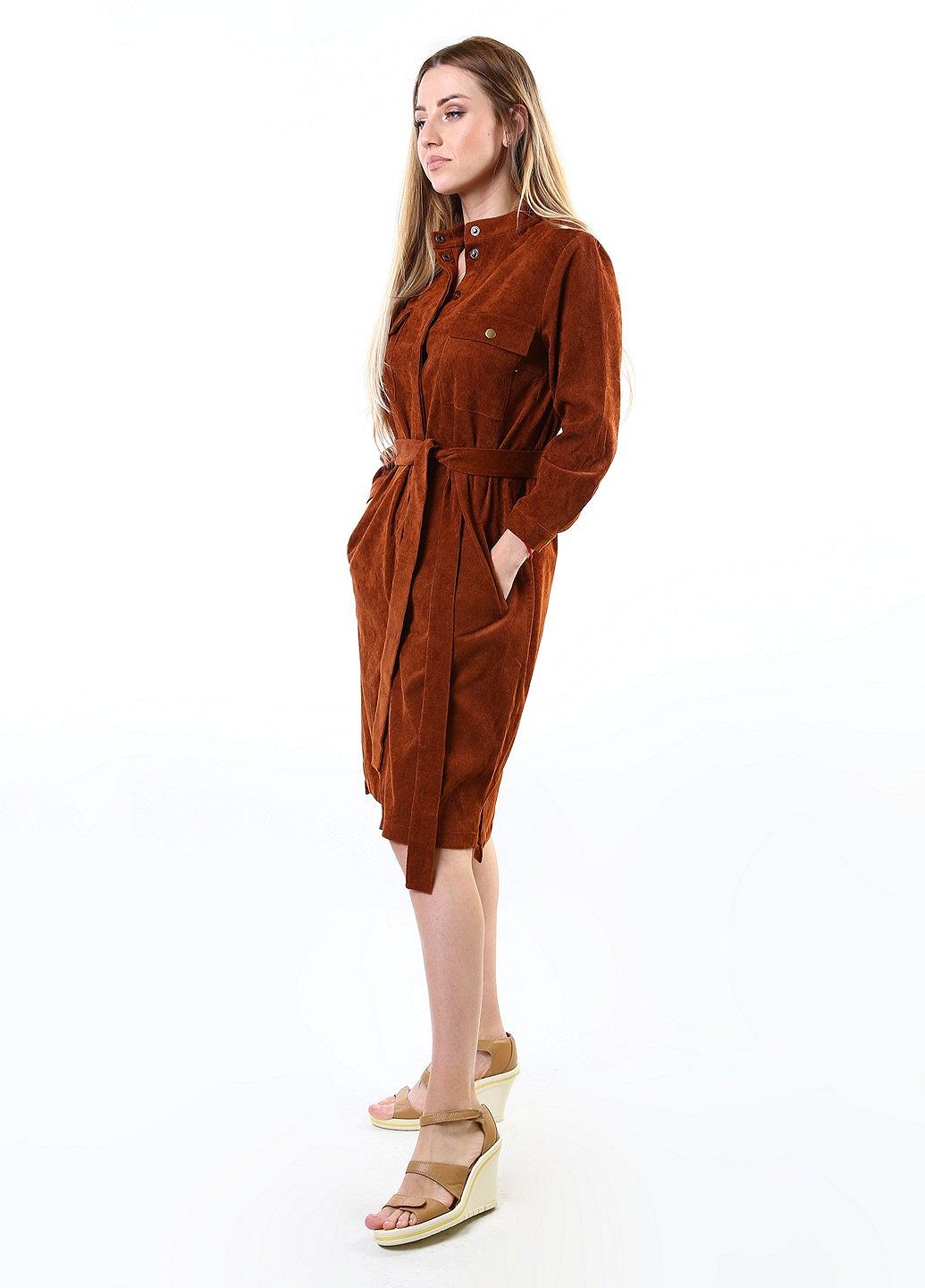 Платье inDresser L Коричневый (IN-F0280В064Д-Brown), фото №2
