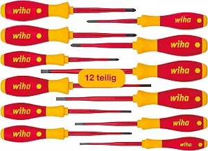 Набір викруток Wiha SoftFinish 3201K12 12 штук Slotted Phillips Torx Pozidriv - Фото 1