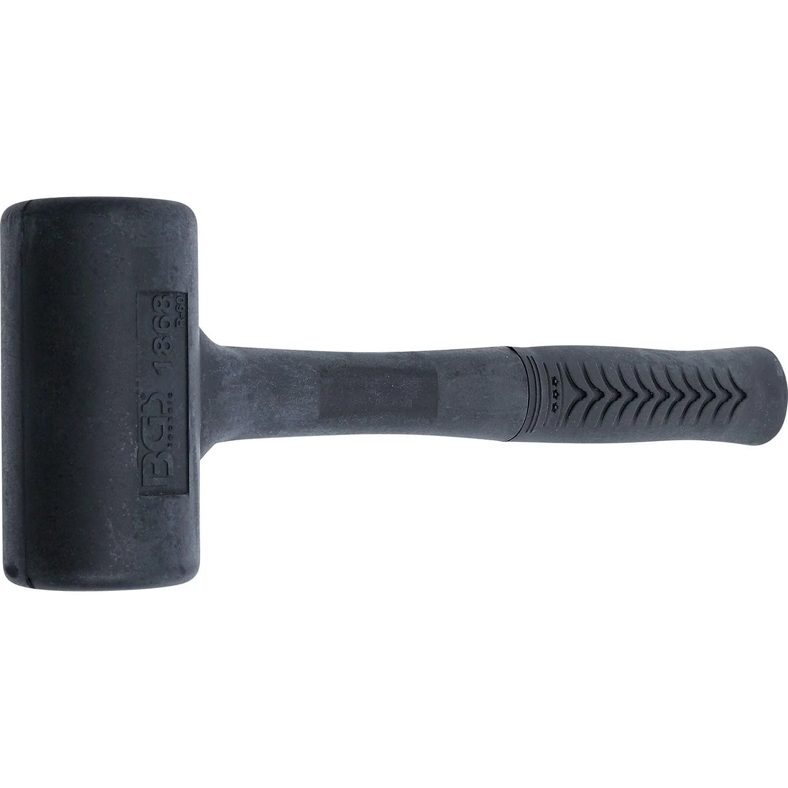 Безінерційний молоток BGS 1868 Blow Back Proof Soft Head 60 мм Чорний/Білий, фото №2