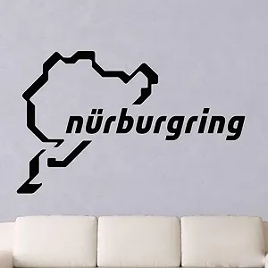 Наклейка на стіну Nurburgring Race Track Circuit 68 x 57 см - Фото 1