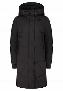 Женское стеганое пальто Amber & June с капюшоном - Фото 1