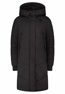 Жіноче пальто Amber & June стьобане з капюшоном - Фото 1