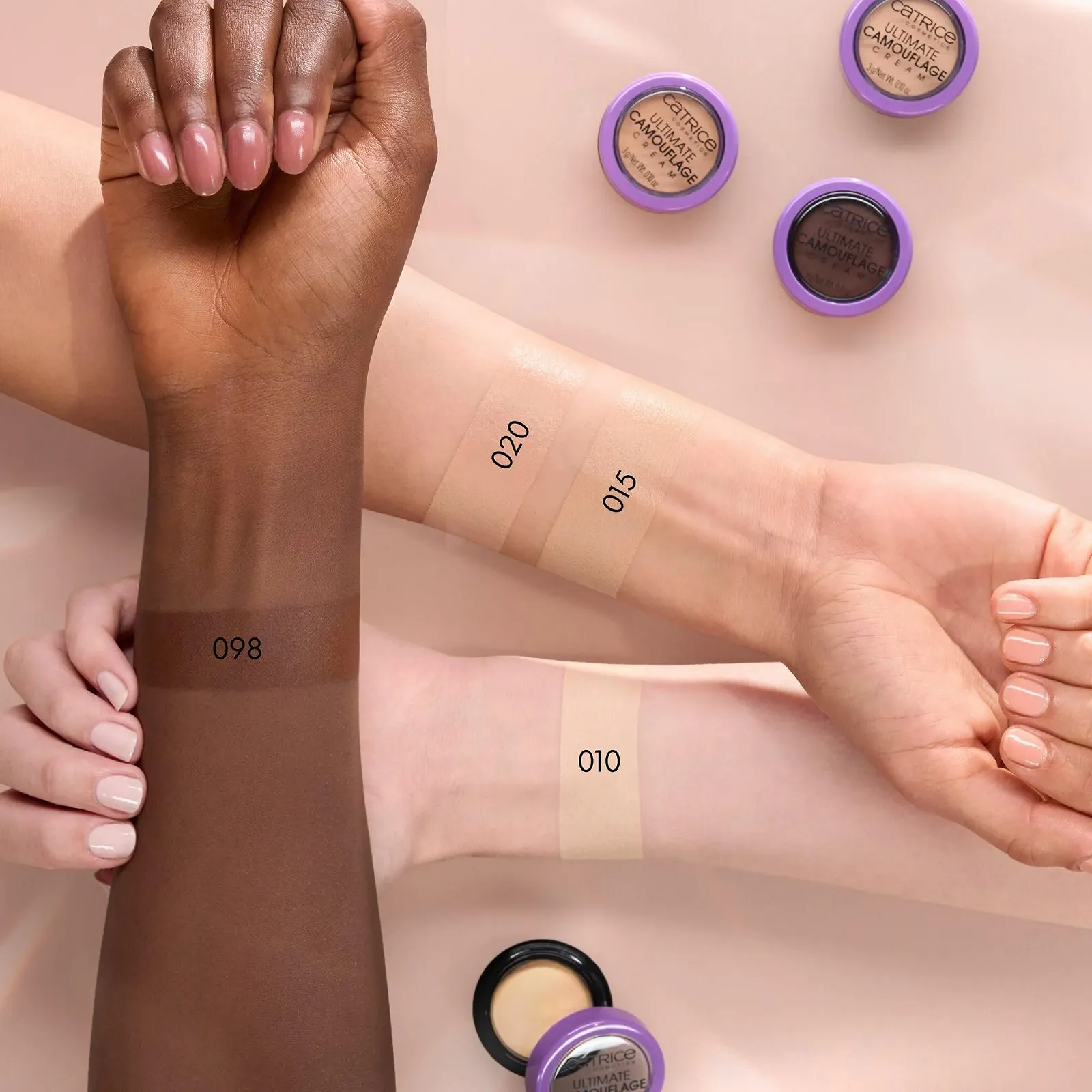 Консилер Catrice Ultimate Camouflage Cream Concealer No. 020 N Light Beige Nude для комбінованої шкіри, фото №4