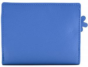 Кошелек Триfold Mala Leather Shiloh Collection Small Leather RFID Blocking 3629_96 Синий synthetic.ua - Фото 1