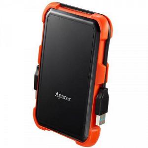 Зовнішній жорсткий диск Apacer 1ТБ 2.5" USB 3.1 чорний помаранчевий AP1TBAC630T-1 synthetic.ua - Фото 1