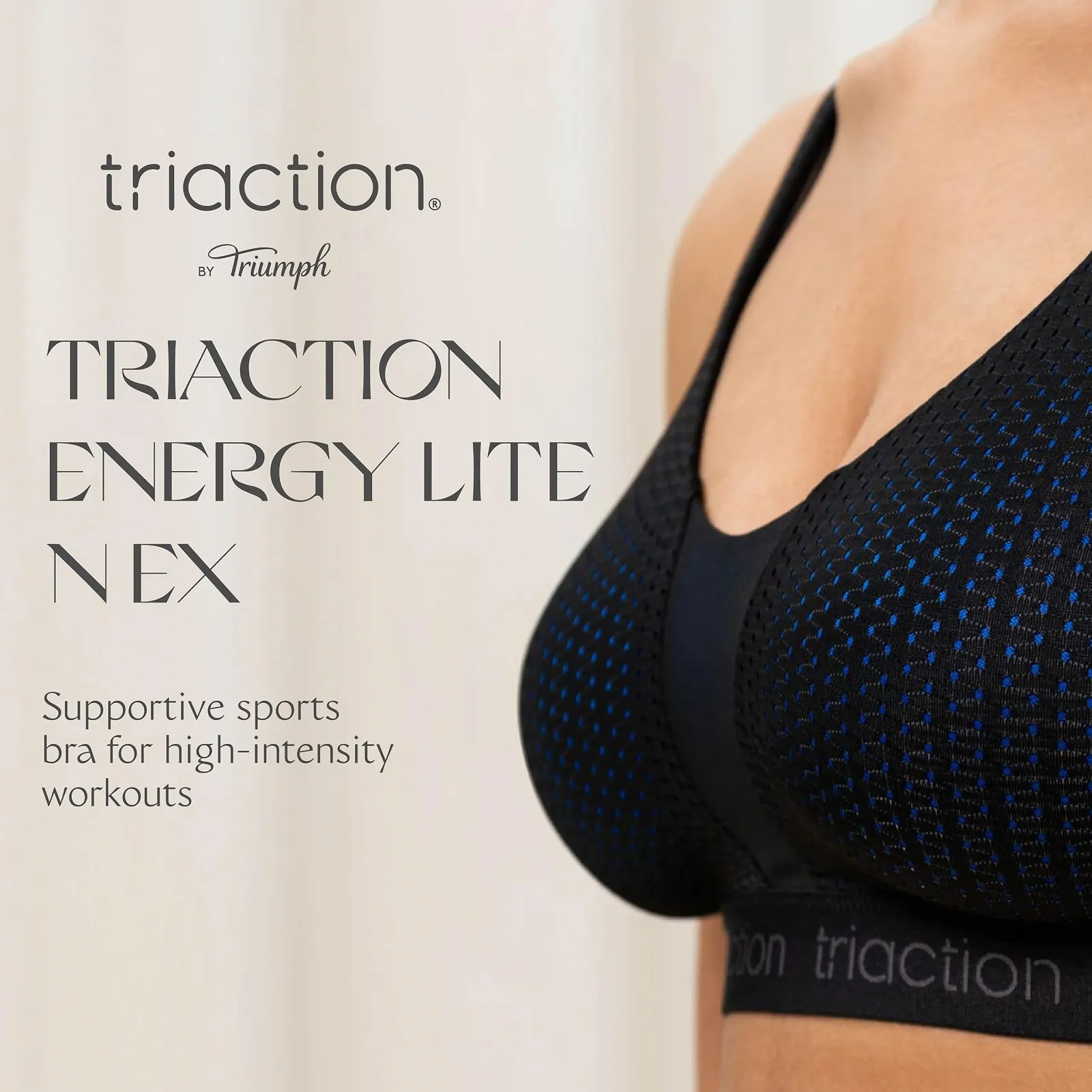 Спортивный бюстгальтер Triumph Triaction Energy Lite N Ex без косточек, фото №3