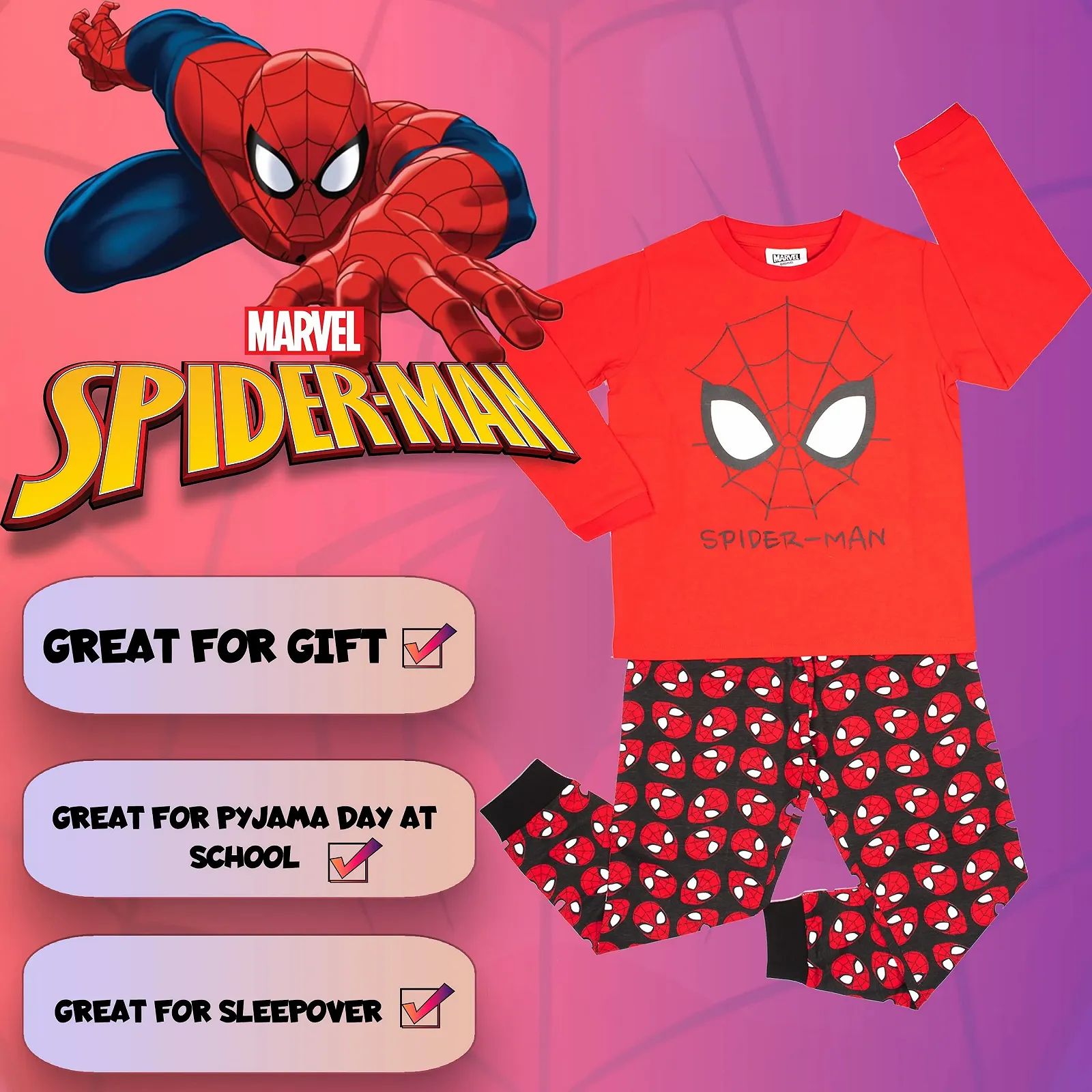 Детская пижама Marvel Spiderman, фото №5