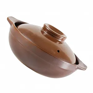 Кастрюля для тушения NOLITOY Керамическая с крышкой и ручками - Фото 1