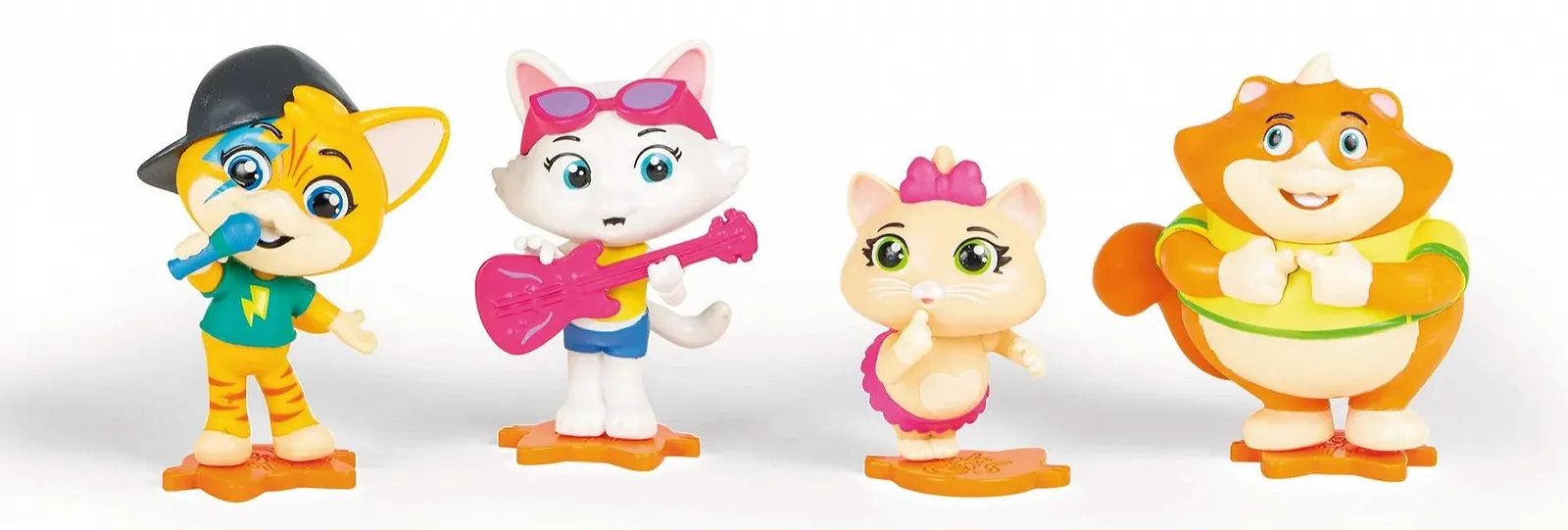 Набір фігурок Smoby 44 Cats / 8 см / Лампо, Фрикадельки, Пілу та Міледі, фото №1