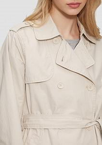 Короткий тренчкот QS Бавовняний з поясом ціна на synthetic.ua - Фото 1 Короткий тренчкот QS Бавовняний з поясом synthetic.ua - Фото 1