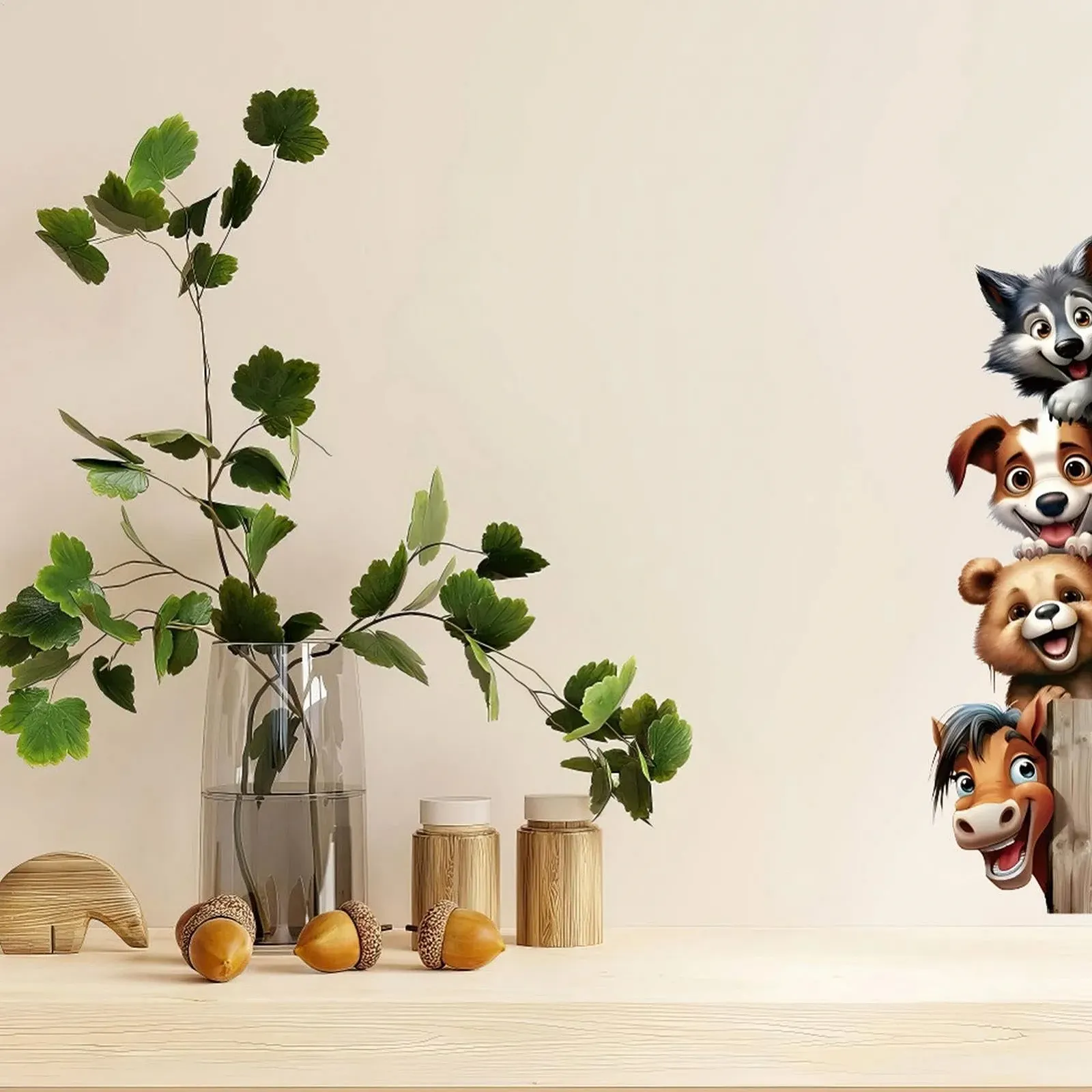 Наклейки на стіну Собаки самоклеючі 60 x 17 см, фото №6