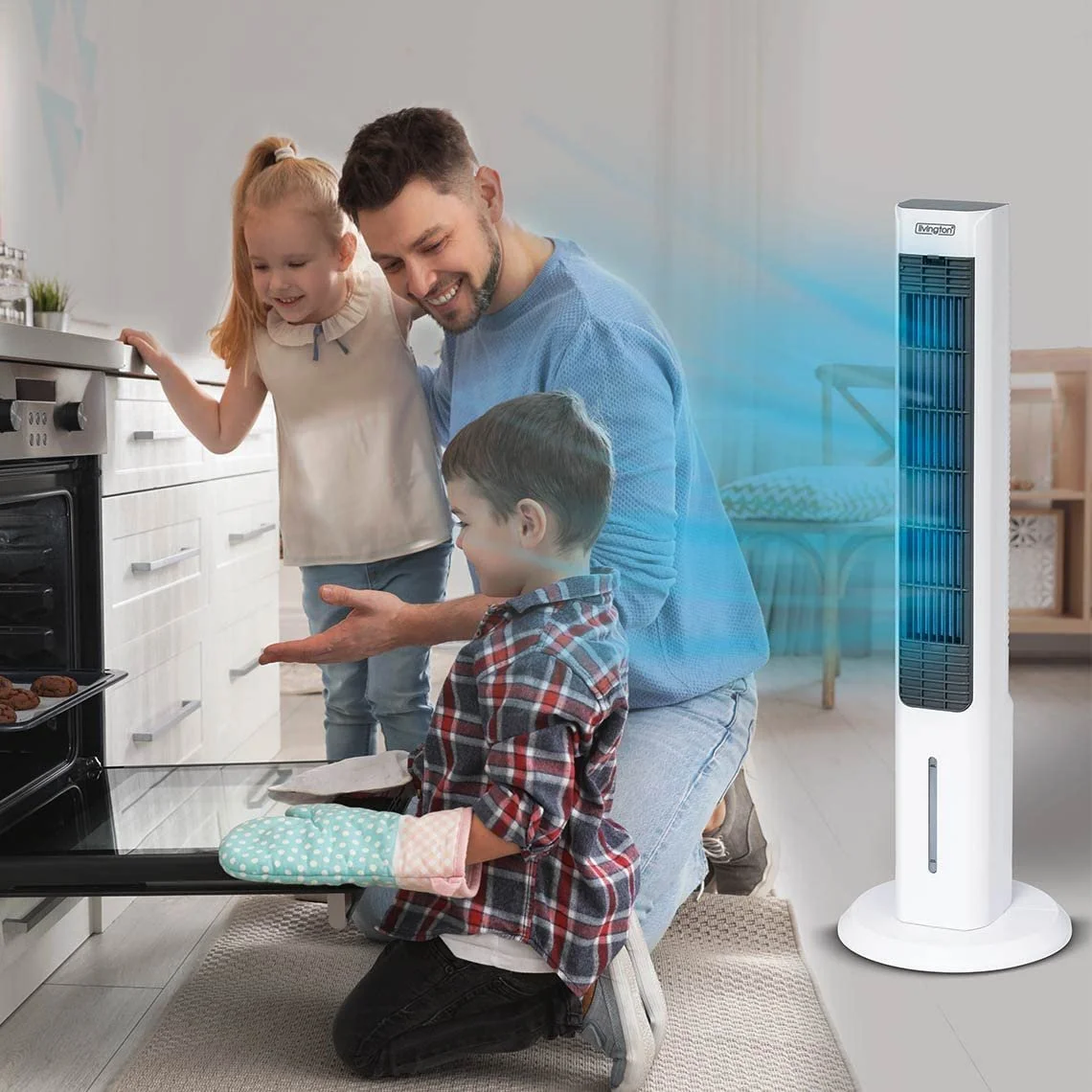 Набір мобільних охолоджувачів повітря Livington ChillTower & Arctic Air випарного типу, фото №5 Набір мобільних охолоджувачів повітря Livington ChillTower & Arctic Air випарного типу, фото №5