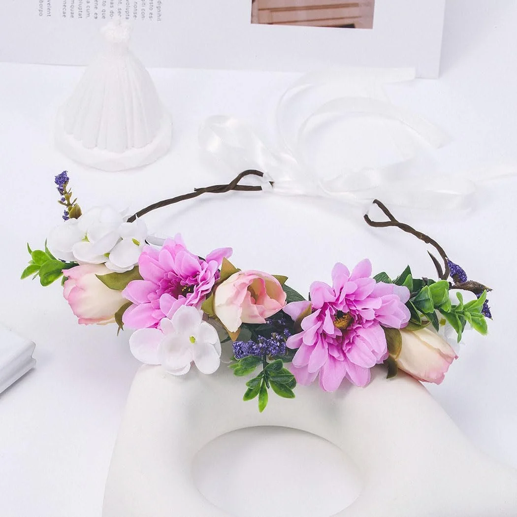 Вінок для волосся IYOU з квітами, фото №3