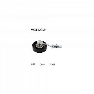 Натягувач ременя, поліклиновий ремінь SKF VKM 62049 для NISSAN RENAULT верхній - Фото 1