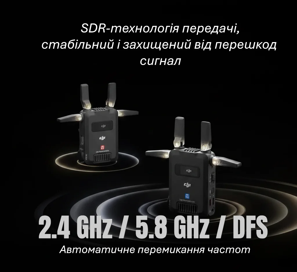 Комплект DJI SDR Transmission Combo / Передача відео до 3 км / 1080p 60fps / Затримка 35 мс / SDI+HDMI (CP.RN.00000397.01), фото №3