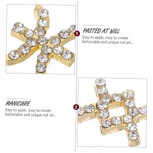 Аксессуары для ногтей Созвездие, заклепки для ногтей, набор для маникюра, украшения для ногтей своими руками, декоративные змеиные опоры для ногтей, золотые стразы synthetic.ua - Фото 1