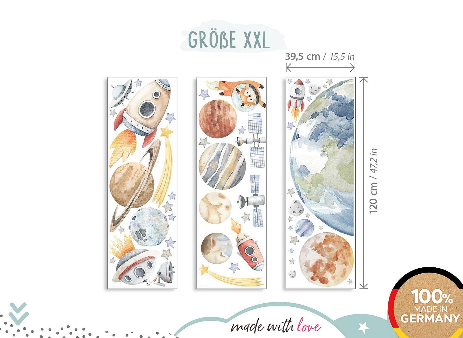 Наклейка на стену Little Deco Space Ship DL5076 XXL, фото №4